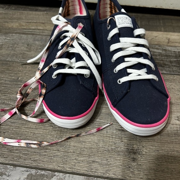 Keds x Elizabeth and James collab Navy Sneakers with Pink Accents - Picture 4 of 10